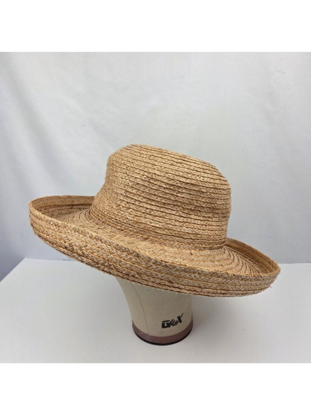 Lady Hagen Straw Sun Hat With Wide Brim Natural Lightweight Summer Style - Picture 3 of 9